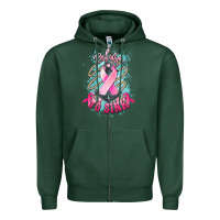 Sports Green refuse to sink cancer anchor Zipper Hoodie - NancyCooperArtShop
