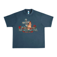Midnight Navy she will not fail psalm christian cross pray Urban Heavy Tee - NancyCooperArtShop