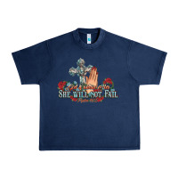 Navy she will not fail psalm christian cross pray Urban Heavy Tee - NancyCooperArtShop