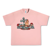 She Will Not Fail Psalm Christian Cross Pray Urban Heavy Tee | Teevron