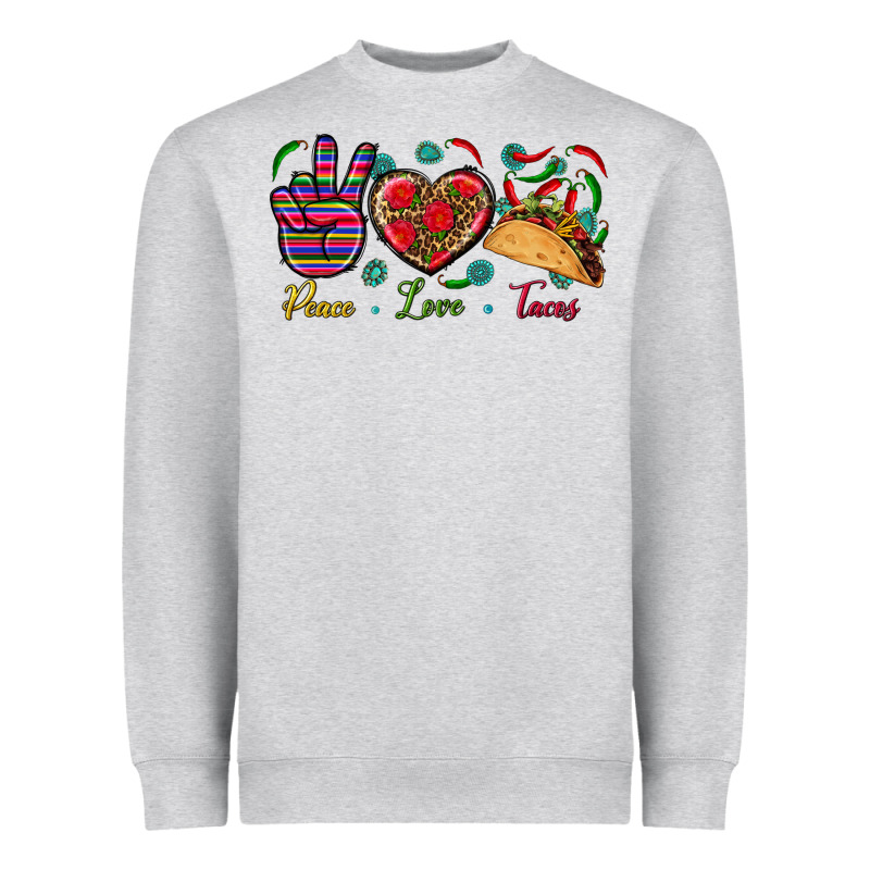 Peace Love Tacos Heavyweight Sweatshirt by BundleAndBundleShop | Teevron