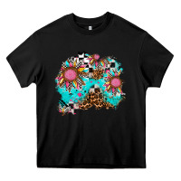 Black race sunflower patches Heavy Core Tee - AdoDesignShop