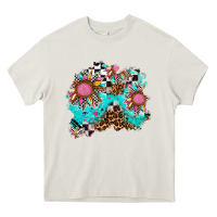 Cream race sunflower patches Heavy Core Tee - AdoDesignShop