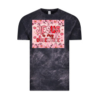 Cloud Black jesus is my valentine Vintage Tee - MaliasSmallBusiness