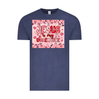 Vintage Denim jesus is my valentine Vintage Tee - MaliasSmallBusiness