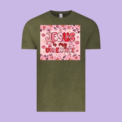 Jesus Is My Valentine Vintage Tee Designed By Maliassmallbusiness