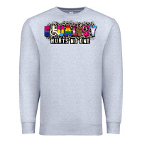 Heather Grey Pride equality hurts no one Premium Sweatshirt - CowGirlArtShop