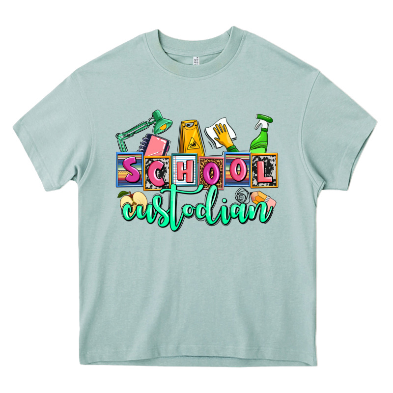 School Custodian Heavy Core Tee by AdoDesignShop | Teevron