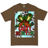 Cacao cozy winter with gloves and scarf Premium Tee - AdoDesignShop