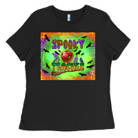 Black spooky teacher Ladies Tee - BundleAndBundleShop