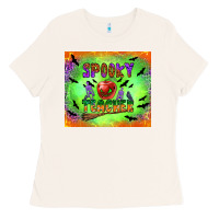 Bone spooky teacher Ladies Tee - BundleAndBundleShop