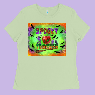Spooky Teacher Ladies Tee Designed By Bundleandbundleshop