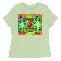 Matcha spooky teacher Ladies Tee - BundleAndBundleShop