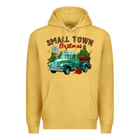 Antique Gold small town christmas Premium Hoodie - CowGirlArtShop