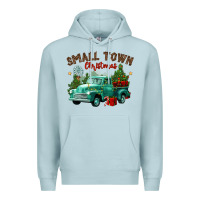 Blue Mist small town christmas Premium Hoodie - CowGirlArtShop