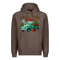 Coffee small town christmas Premium Hoodie - CowGirlArtShop