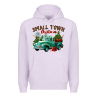 Lilac small town christmas Premium Hoodie - CowGirlArtShop