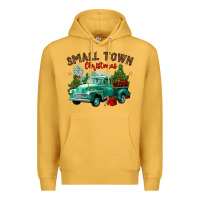 Mustard small town christmas Premium Hoodie - CowGirlArtShop