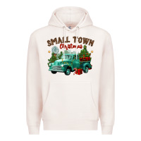 Pale Pink small town christmas Premium Hoodie - CowGirlArtShop