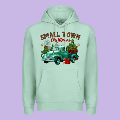 Small Town Christmas Premium Hoodie Designed By Cowgirlartshop