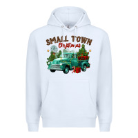 White small town christmas Premium Hoodie - CowGirlArtShop