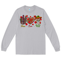 Moon Dust Peace Love Dia De Los Muertos Long Sleeve Tee - BundleAndBundleShop