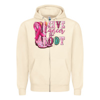Sandshell give cancer the boot Zipper Hoodie - NancyCooperArtShop