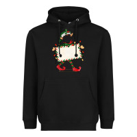 Black customize christmas elf Heavyweight Hoodie - CowGirlArtShop