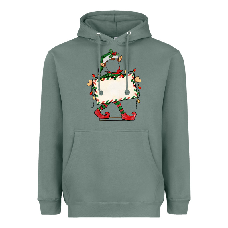 Customize Christmas Elf Heavyweight Hoodie by CowGirlArtShop | Teevron