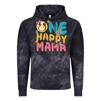 Cloud Black one happy mama Vintage Hoodie - MaliasSmallBusiness