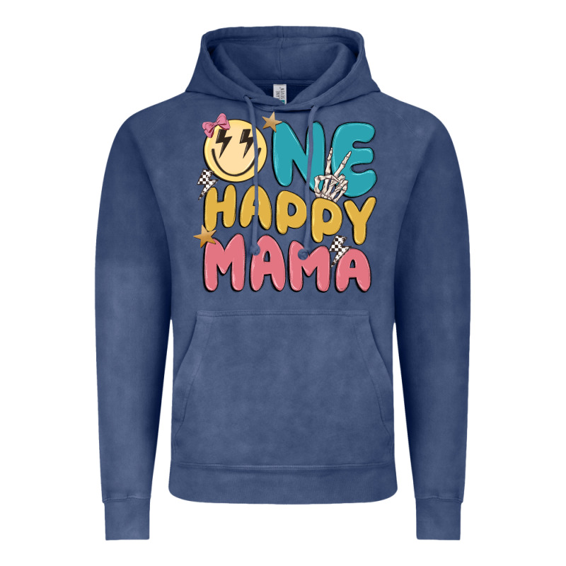 One Happy Mama Vintage Hoodie by MaliasSmallBusiness | Teevron