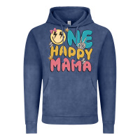 Vintage Denim one happy mama Vintage Hoodie - MaliasSmallBusiness