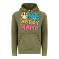 Vintage Olive one happy mama Vintage Hoodie - MaliasSmallBusiness
