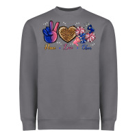 Storm Peace Love Cheer Heavyweight Sweatshirt - BundleAndBundleShop