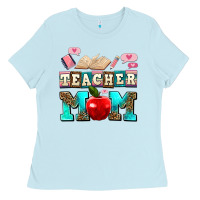 Baby Blue teacher mom Ladies Tee - AdoDesignShop
