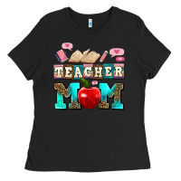Black teacher mom Ladies Tee - AdoDesignShop