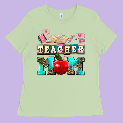 Teacher Mom Ladies Tee Designed By Adodesignshop