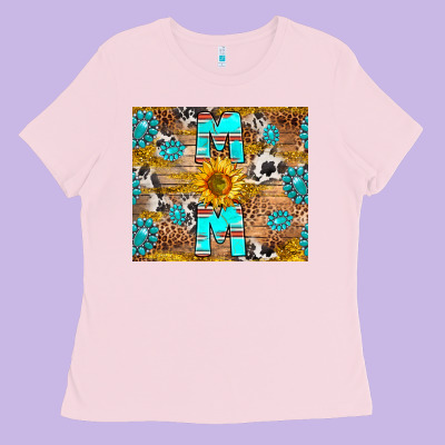 Western Mom Ladies Tee Designed By Ranaportraitstore