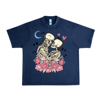 Navy the lovers skeletons Urban Heavy Tee - MaliasSmallBusiness