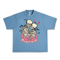 Pebble Blue the lovers skeletons Urban Heavy Tee - MaliasSmallBusiness