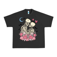 Pigment Black the lovers skeletons Urban Heavy Tee - MaliasSmallBusiness
