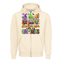 Sandshell Halloween with My Gnomes Zipper Hoodie - texasbilliewilder