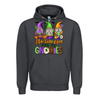Smoke Halloween with My Gnomes Zipper Hoodie - texasbilliewilder