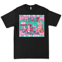 Black merry Christmas pink coffee Premium Tee - Jasminsmagicworld