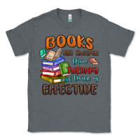 Charcoal Heather books are cheaper than therapy Classic Tee - MaliasSmallBusiness