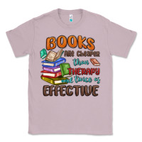 Lilac books are cheaper than therapy Classic Tee - MaliasSmallBusiness