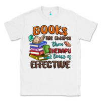 White books are cheaper than therapy Classic Tee - MaliasSmallBusiness