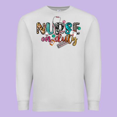 Nurse On Duty Premium Sweatshirt Designed By Cowgirlartshop