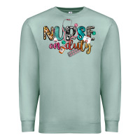 Seafoam Nurse on duty Premium Sweatshirt - CowGirlArtShop