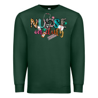 Sports Green Nurse on duty Premium Sweatshirt - CowGirlArtShop